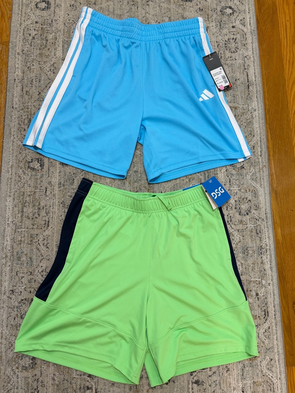 Adidas Boys XL and DSG XL short bundle  blue and green